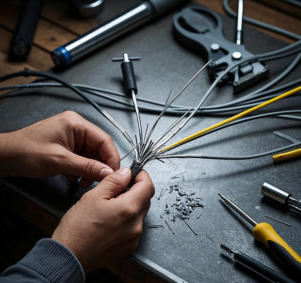 Зачистка кабеля