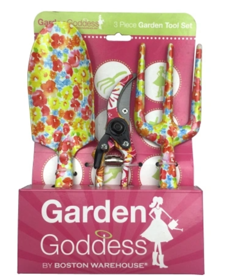 3pcs Display Box Floral Printing Garden Tools  3шт витрина с цветочной печатью садовые инструменты