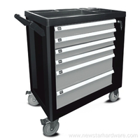 Набор шкафов для инструментов с 6 ящиками. Профессиональный ремонт автомобилей.