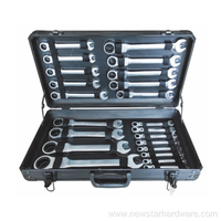 Набор инструментов из 22 гибких комбинированных ключей с храповым механизмом