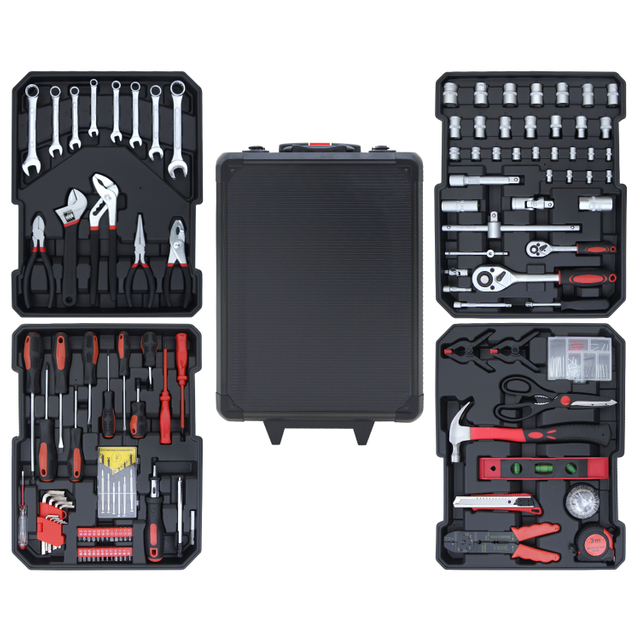 177 шт. профессиональная тележка для инструментов для мастерской, набор инструментов