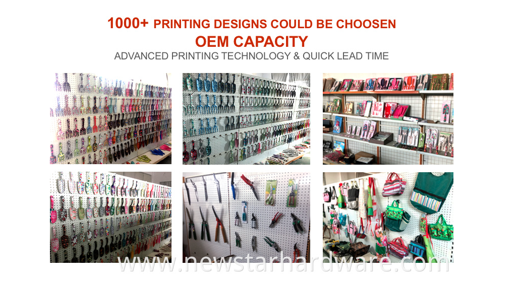 3pcs Display Box Floral Printing Garden Tools 3шт витрина с цветочной печатью садовые инструменты